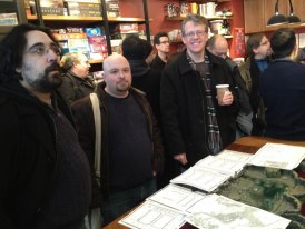 Eytan at Brooklyn Strategist for Unboxing of Gygax Magazine